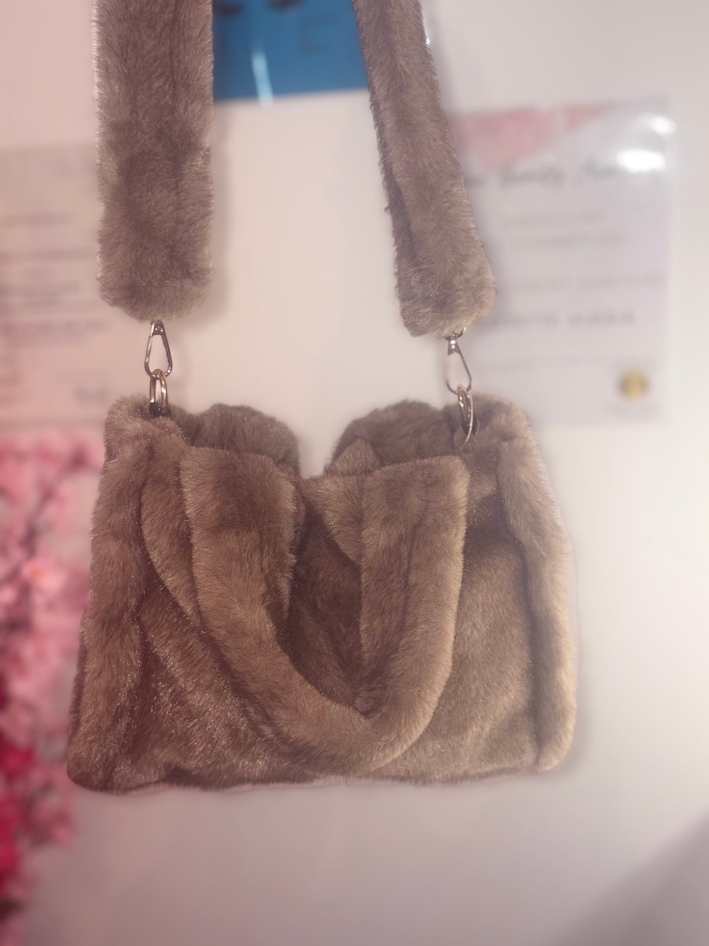 🌸Sac Fourrure Taupe🌸