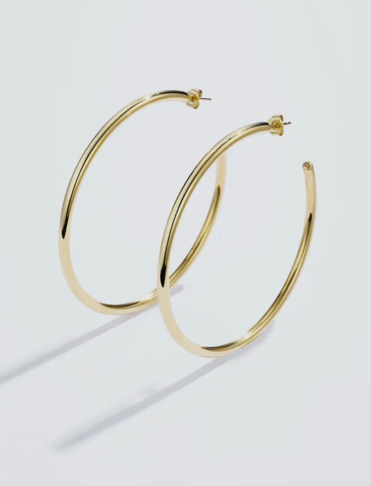 Boucles d’oreille créoles vanilla