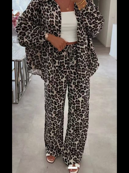 Pantalon large gaze de coton, 7638